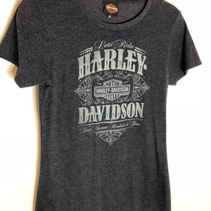 Harley Davidson S/S Blue Tee Shirt size L